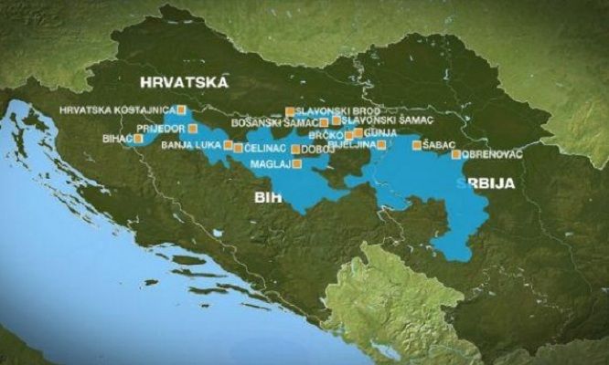 Prva mapa katastrofe u Srbiji i&nbsp;Bosni